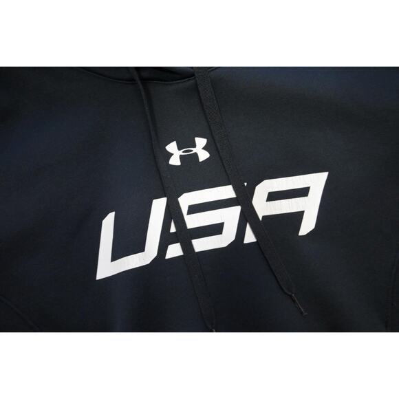 Under Armour Hoodie ColdGear USA America Athletic Jacket Womens Sz Medium - Picture 8 of 10